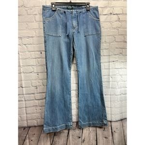 Bitten by Sara Jessica Parker Y2K Low Rise Womens Flare Jeans Size 10
